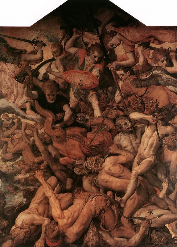 FLORIS, Frans The Fall of the Rebellious Angels France oil painting art